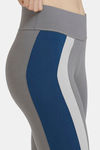 Zelocity Mid Rise High Quality Stretch Leggings - Grey Blue — thumbnail 5